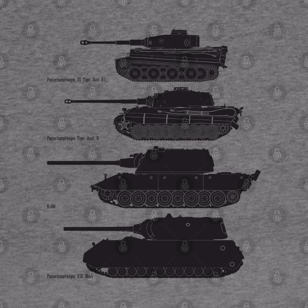 German heavy tanks by FAawRay